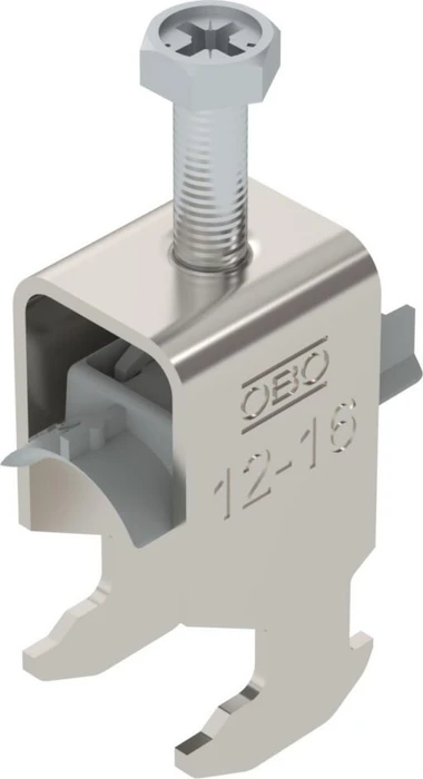 OBO Bettermann Bügelschelle 2056 H-Fuß, 1-fach, Kunststoffdruckwanne, A2