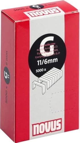 Novus Typ 11 Tacker-Klammern, 6x10.6mm, 5000 Stück