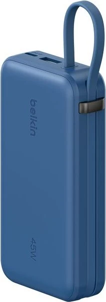 Belkin UltraCharge Powerbank mit integriertem Kabel (29 cm) 10K blau