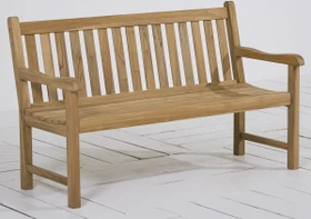 Best Freizeitmöbel Moretti Gartenbank 3-Sitzer teak