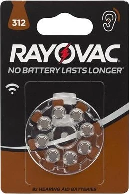 Rayovac Acoustic 312 (PR41/PR736), 8er-Pack