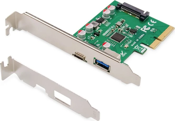 Digitus 1x USB-C 3.1, 1x USB-A 3.1, PCIe 3.0 x4