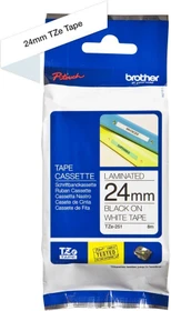 Brother TZe-251 Beschriftungsband, 24mm, schwarz/weiß