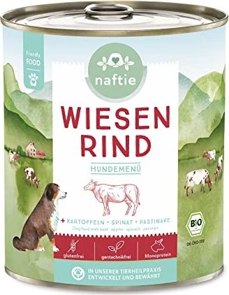 naftie Hundemen Dose, Bio Wiesen Rind mit Kartoffeln, Spinat und  Pastinaken, 800g ab  6,99 (2026) | heise preisvergleich Deutschland