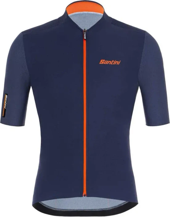 Santini Redux Vigor Trikot kurzarm blau/orange (Herren)