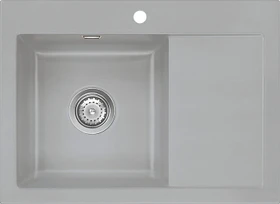 systemceram Mera 70 F Einbau Becken links titan