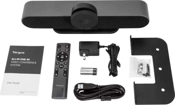 Targus AiO 4K Videokonferenzsystem, inkl. Typ F Netzteil, Videobar, EU