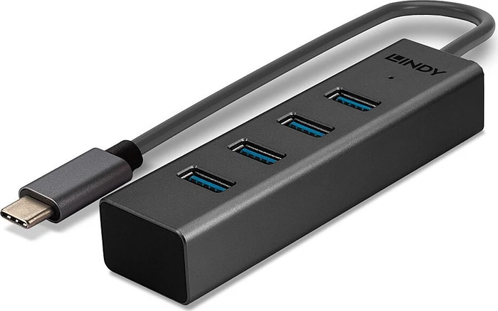 Lindy 4 Port USB-Hub, USB-C 3.0 [Stecker]
