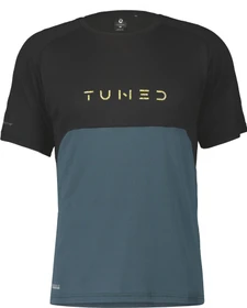 Scott Trail Tuned Trikot kurzarm black aruba green (Herren)