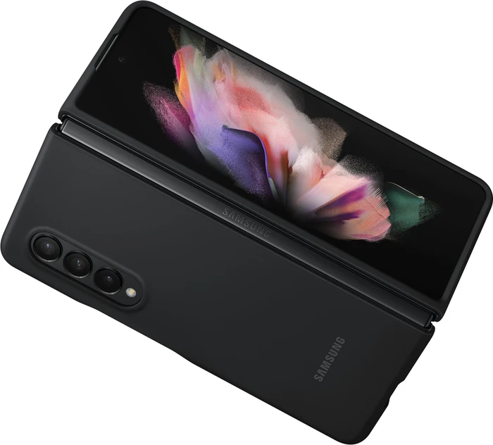Samsung Silicone Cover für Galaxy Z Fold 3 5G schwarz