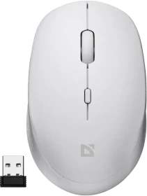 Defender Auris MB-027 Silent Wireless Optical Mouse weiß, USB (52028)