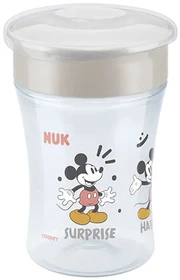 NUK Disney Mickey Mouse Magic Cup Trinkbecher, 8+M, 230ml, grau