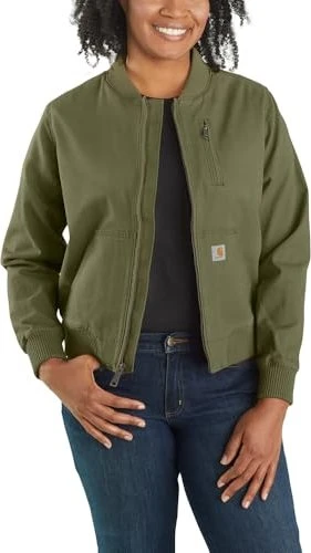 Carhartt Rugged Flex Relaxed Fit Canvas Jacke schwarz (Damen)