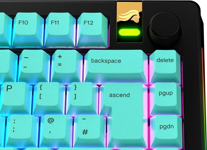 Glorious GPBT Gradient V2 Keycaps, Kunststoff (PBT), Rainforest, grün, 131 Tasten, ISO-UK