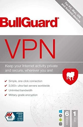 BullGuard VPN 2021, 6 User, 1 Jahr (multilingual) (Multi-Device)