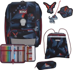 Scout Genius LED Gravity Schultaschen-Set, 4-tlg.