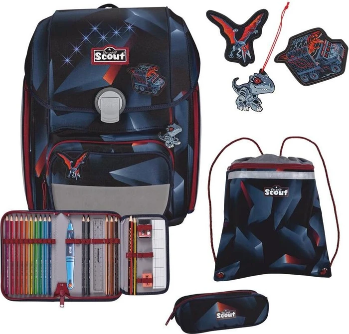 Scout Genius Schultaschen-Set 4-tlg.