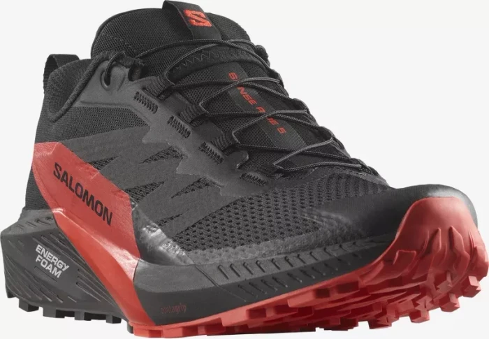 Salomon Sense Ride 5 black/fiery red (Herren)