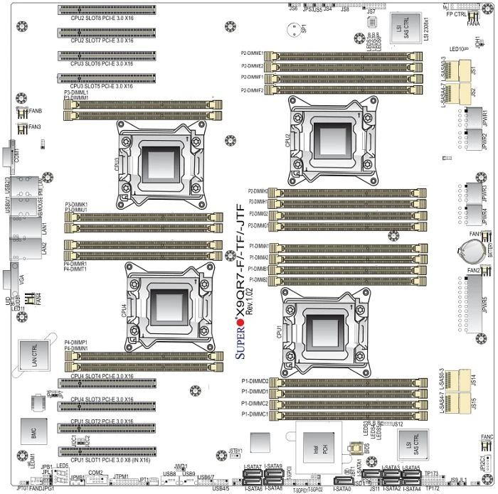 Supermicro X9QR7-TF, bulk (4x Intel 2011-0)