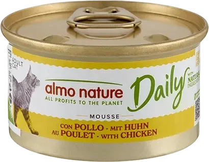 almo nature Daily Cats, Mousse mit Huhn, 2.04kg (24x 85g)