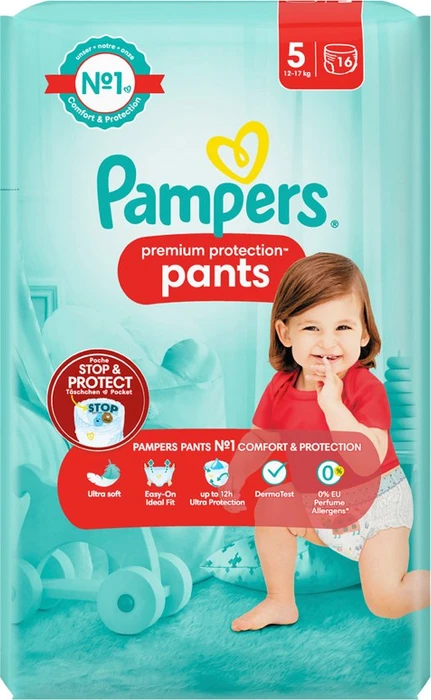 Pampers Premium Protection Pants Gr.5 Einwegwindel, 12-17kg