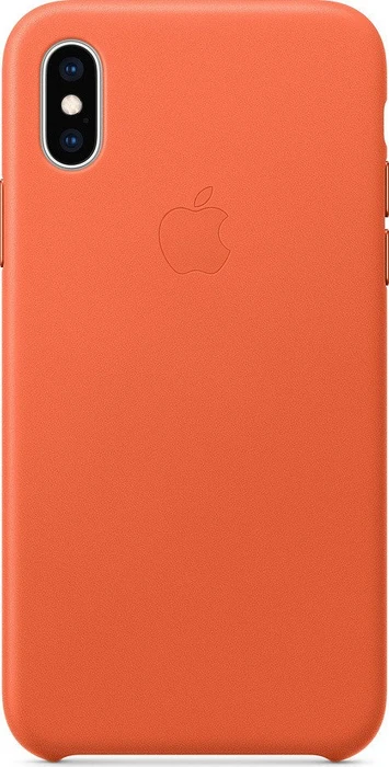 Apple Leder Case für iPhone XS orange