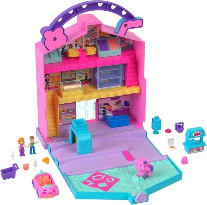 Mattel Polly Pocket - Pollyville Lebensmittelmarkt