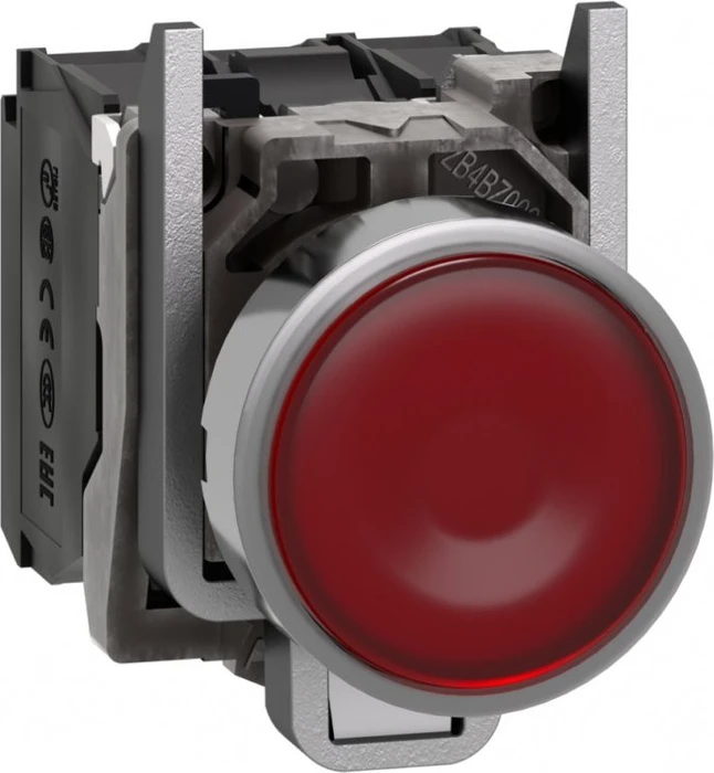 Schneider Electric Leuchtdrucktaster flach 1S+1Ö tastend +LED 110-120V 50/60Hz, rot