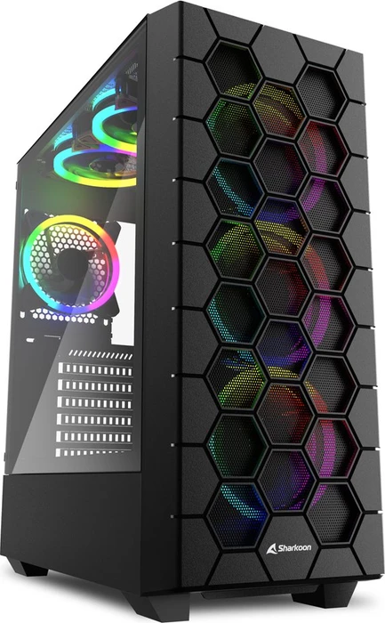 Sharkoon RGB Hex, Glasfenster