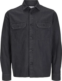 Jack & Jones Comfort Fit Jeans Hemd langarm black denim (Herren)