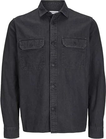 Jack & Jones Comfort Fit Jeans Hemd langarm black denim (Herren)