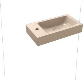 Kaldewei Cono 3073 Wandwaschtisch 55x30x10cm, mit Hahnloch links, bahamabeige