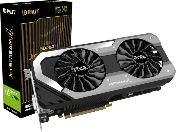Palit GeForce GTX 1070 Ti Super JetStream, 8GB GDDR5, DVI, HDMI, 3x DP