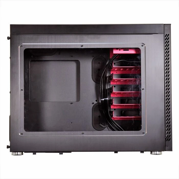 Lian Li PC-A51WRX schwarz/rot, Acrylfenster
