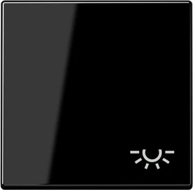 Jung Serie A Wippe mit Symbol Licht, schwarz
