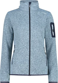 CMP Knit Tech Melange Fleece Jacke cristall blue/blue ink (Damen)