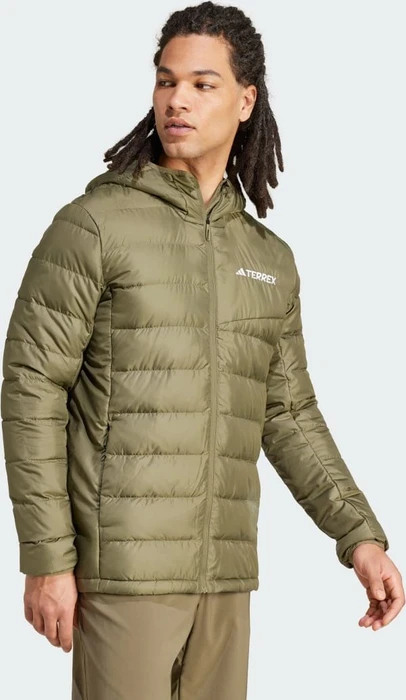 adidas Terrex Multi Light Hooded Daunen Jacke olive strata (Herren)
