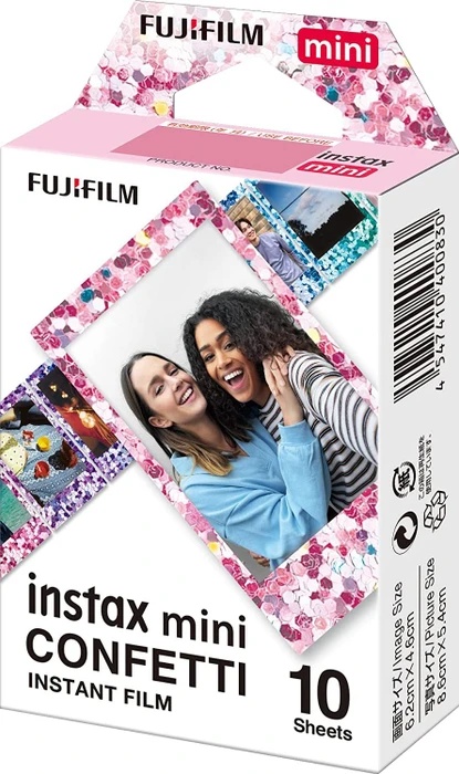 Fujifilm instax mini Sofortbildfilm Confetti, 10 Aufnahmen