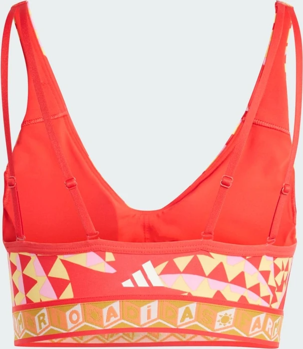 adidas x FARM Rio Medium-Support Sport-BH tomato/spring yellow (Damen)
