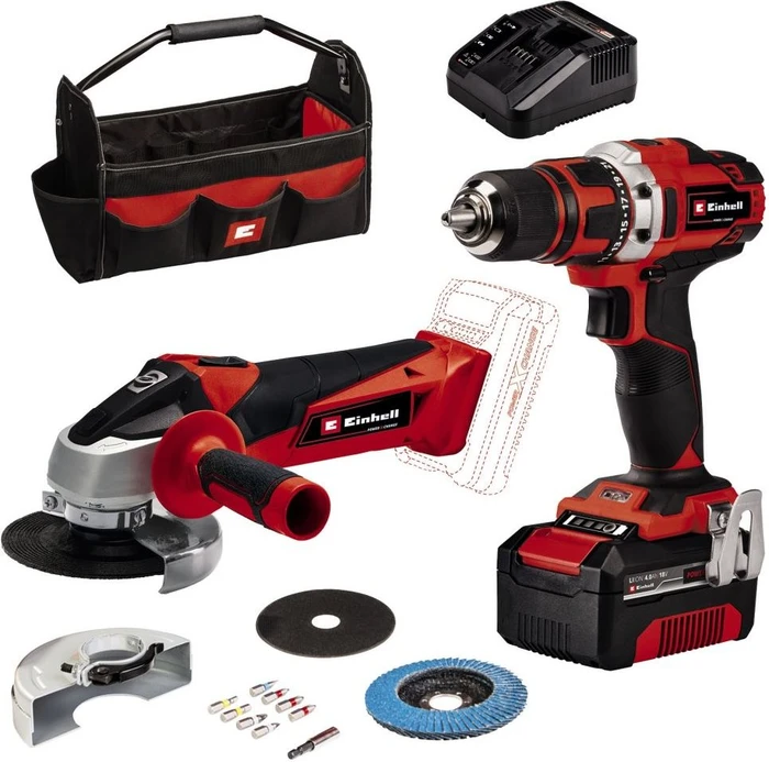 Einhell Expert TE-TK 18/2 Li Kit Akku-Maschinenset inkl. Tasche + Akku 4.0Ah + Zubehör