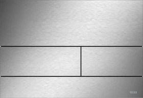 TECE TECEsquare WC-Betätigungsplatte Glas für Zweimengentechnik 220x150x11mm edelstahl gebürstet