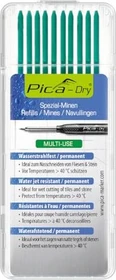 Pica-Marker Dry Set wasserstrahlfest Bleistiftmine 2.8mm grün, 10er-Pack