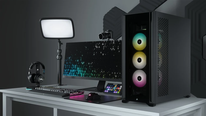 Corsair iCue 7000X RGB, schwarz, Glasfenster