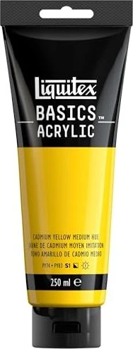 Liquitex Basics Acrylic cadmium yellow medium hue, 250ml