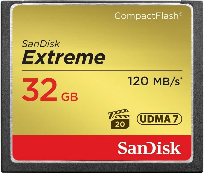 SanDisk Extreme, CompactFlash Card, Rev-S