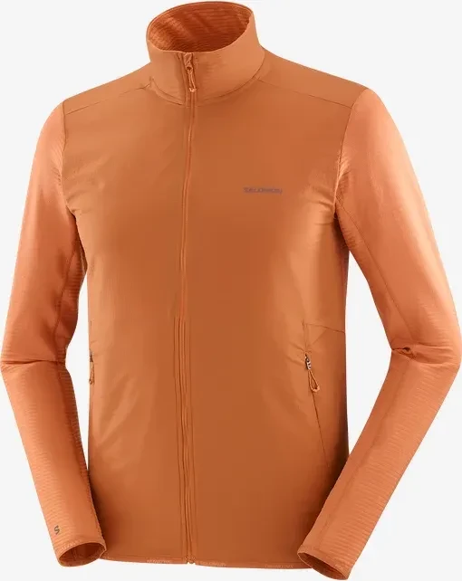 Salomon Essential Lightwarm Hybrid Funktionsjacke sierra (Herren)