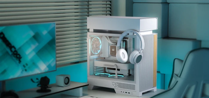 DeepCool CL660, weiß/braun, Glasfenster