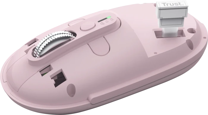 Trust Seron Hyperscroll Slim Wireless Mouse, rosa, USB/Bluetooth