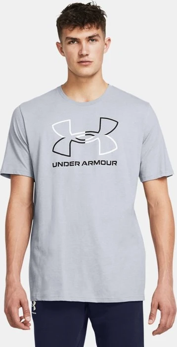 Under Armour Foundation Funktionsshirt kurzarm mod gray medium heather/white/black (Herren)
