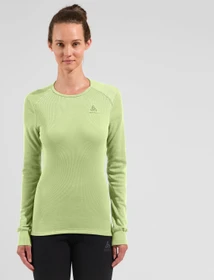 Odlo Active Warm Eco Funktionsshirt langarm shadow lime (Damen)